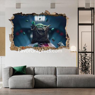 Baby Yoda Vinyl Wall Art Decal Sticker Poster Print Mural