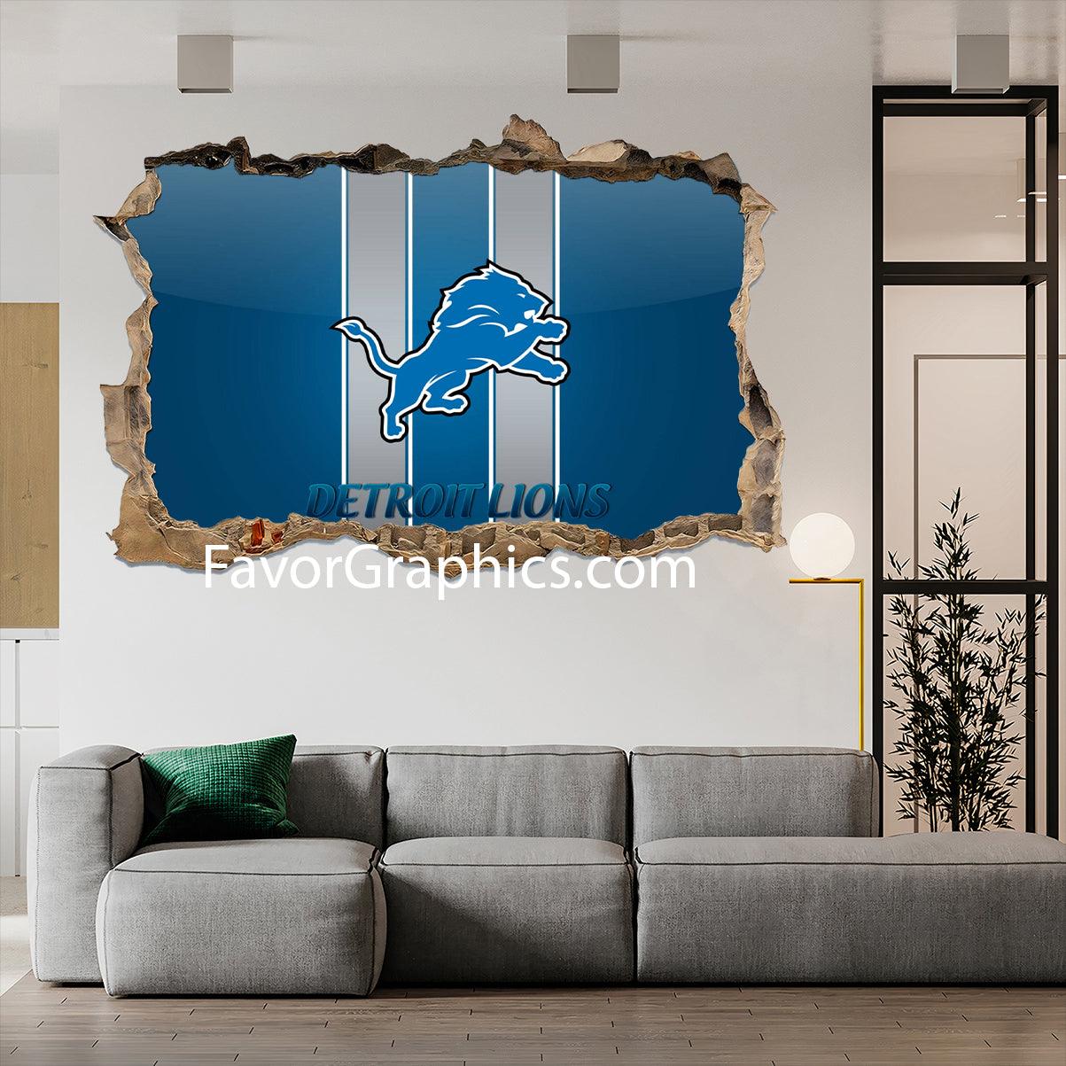 Detroit Lions Vinyl Wall Art Decal Sticker Poster Print Mural