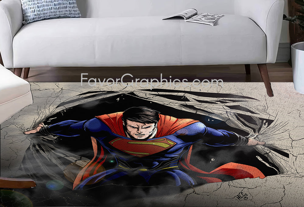 Superman Home Bedroom Decor Rug Carpet Mat