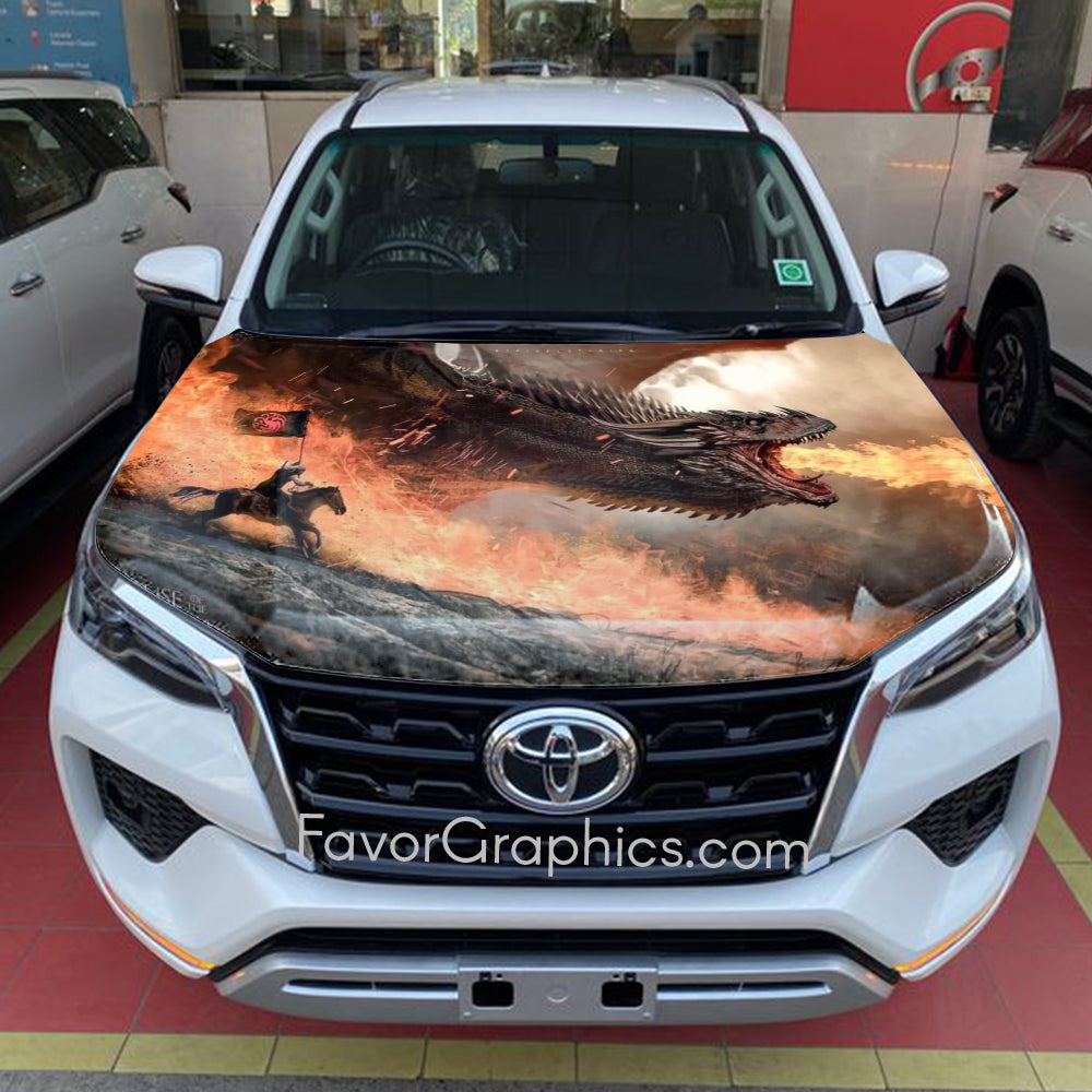 House of the Dragon Itasha Car Vinyl Hood Wrap Decal Sticker