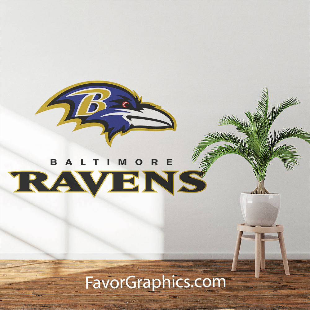 Baltimore Ravens Home Room Wall Vinyl Decal Sticker Mural Poster