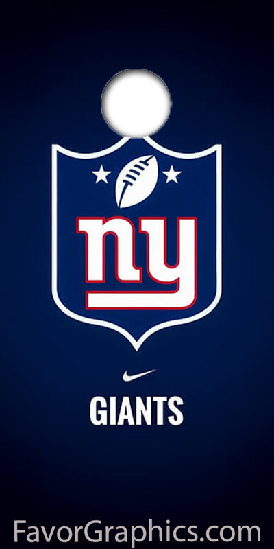 New York Giants Cornhole Wood Board Skin Vinyl Wrap Decal Sticker