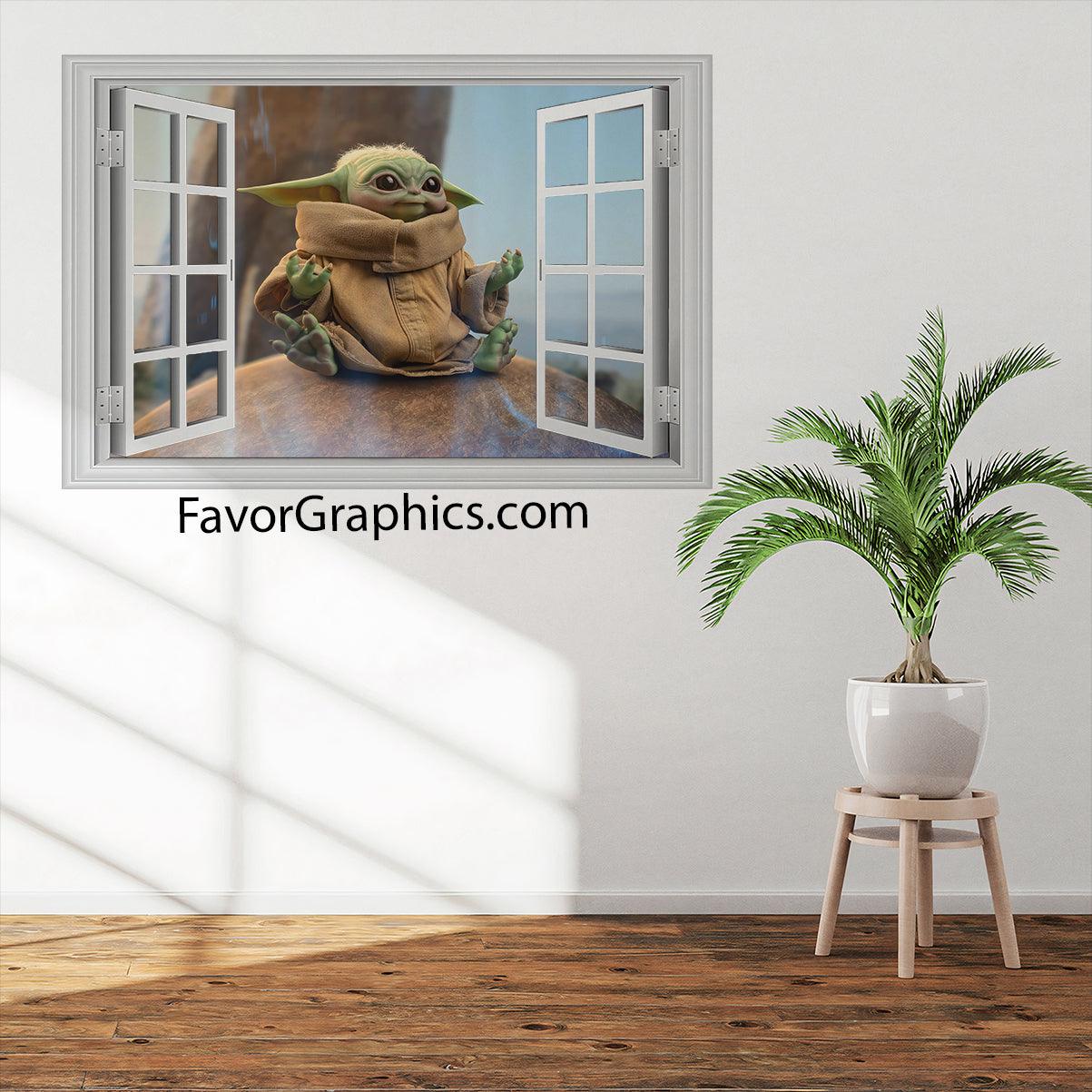 Baby Yoda Vinyl Wall Art Decal Sticker Poster Print Mural