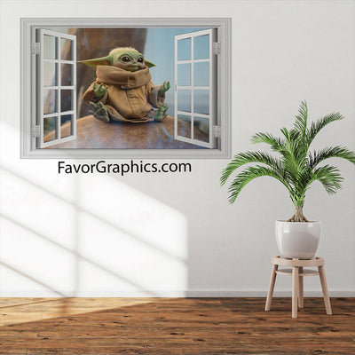 Baby Yoda Vinyl Wall Art Decal Sticker Poster Print Mural