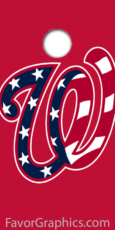 Washington Nationals Cornhole Wood Board Skin Vinyl Wrap Decal Sticker