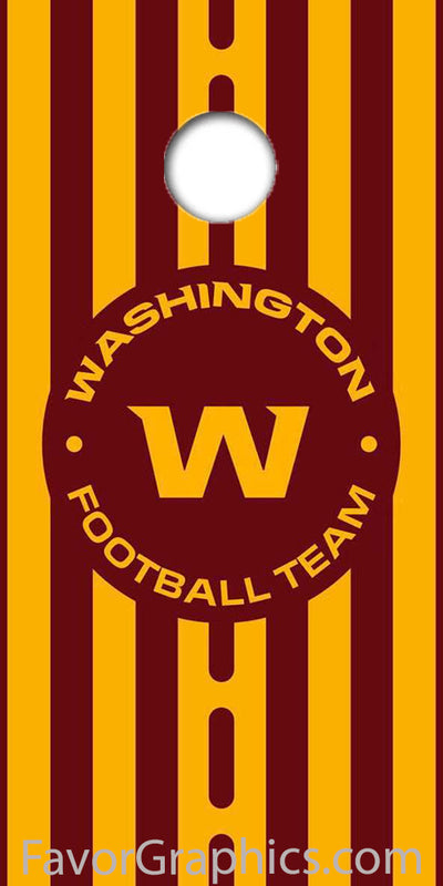 Washington Commanders Cornhole Wood Board Skin Vinyl Wrap Decal Sticker