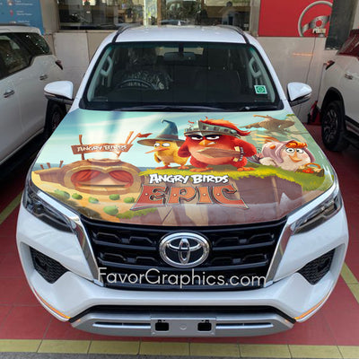 Angry Birds Itasha Car Vinyl Hood Wrap Decal Sticker