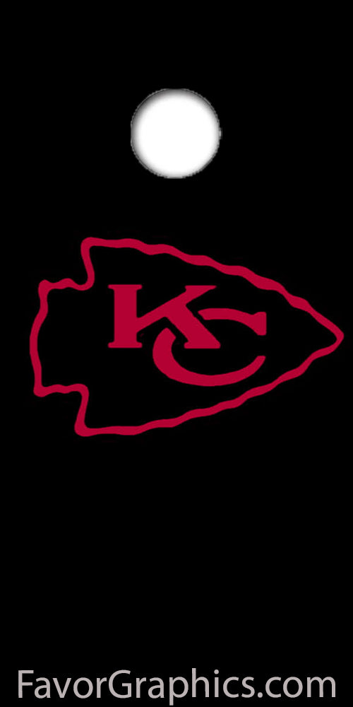 Kansas City Chiefs Cornhole Wood Board Skin Vinyl Wrap Decal Sticker