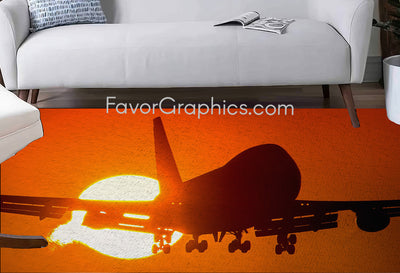 Boeing 747 Home Bedroom Decor Rug Carpet Mat