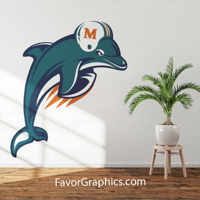 Miami Dolphins Home Room Wall Vinyl Decal Sticker Mural Poster