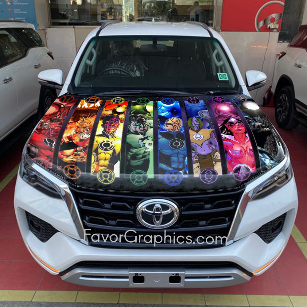 Black Lantern Itasha Car Vinyl Hood Wrap