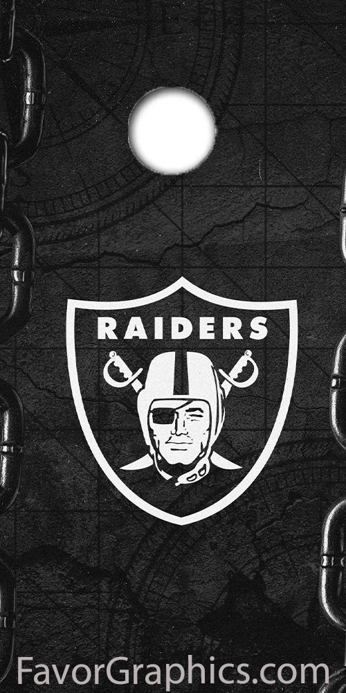 Las Vegas Raiders Cornhole Wood Board Skin Vinyl Wrap Decal Sticker