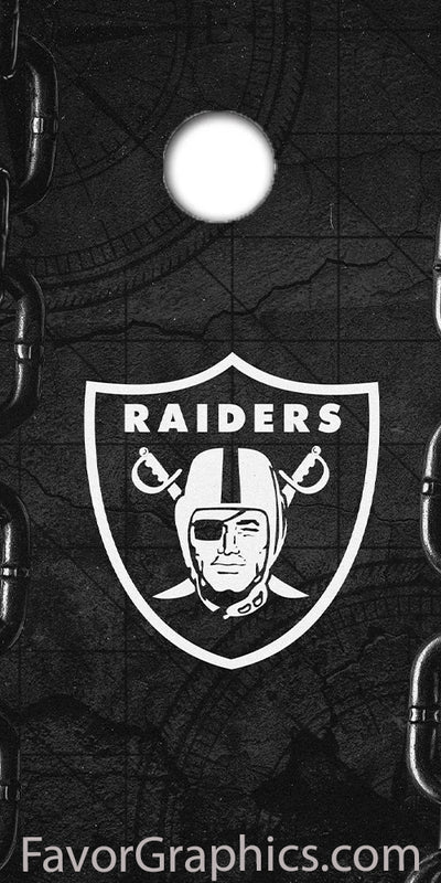 Las Vegas Raiders Cornhole Wood Board Skin Vinyl Wrap Decal Sticker