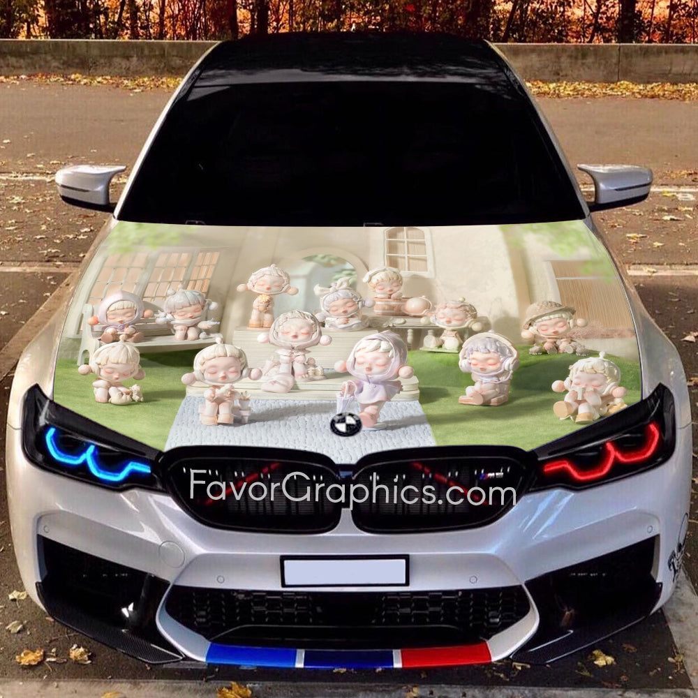 Skullpanda Itasha Car Vinyl Hood Wrap Decal Sticker