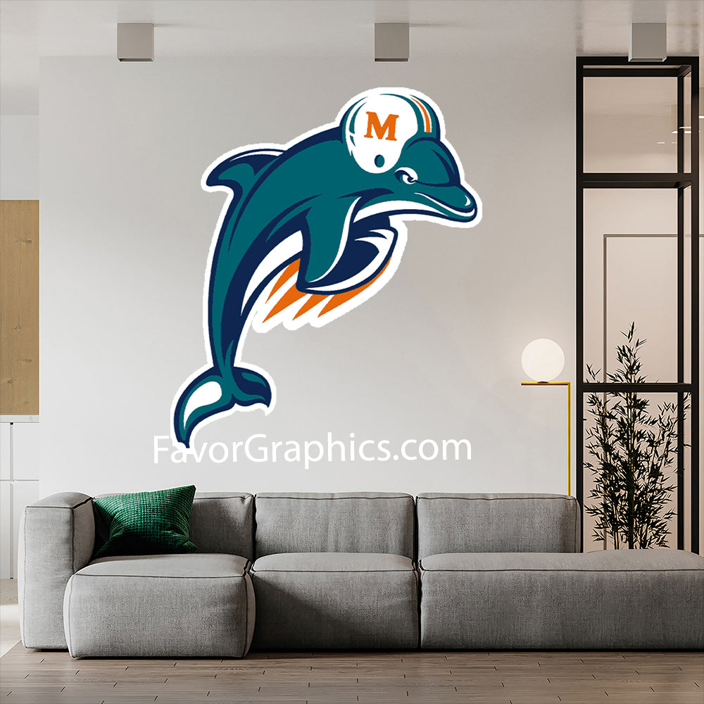 Miami Dolphins Home Room Wall Vinyl Decal Sticker Mural Poster