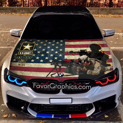 US Army Itasha Car Vinyl Hood Wrap Decal Sticker