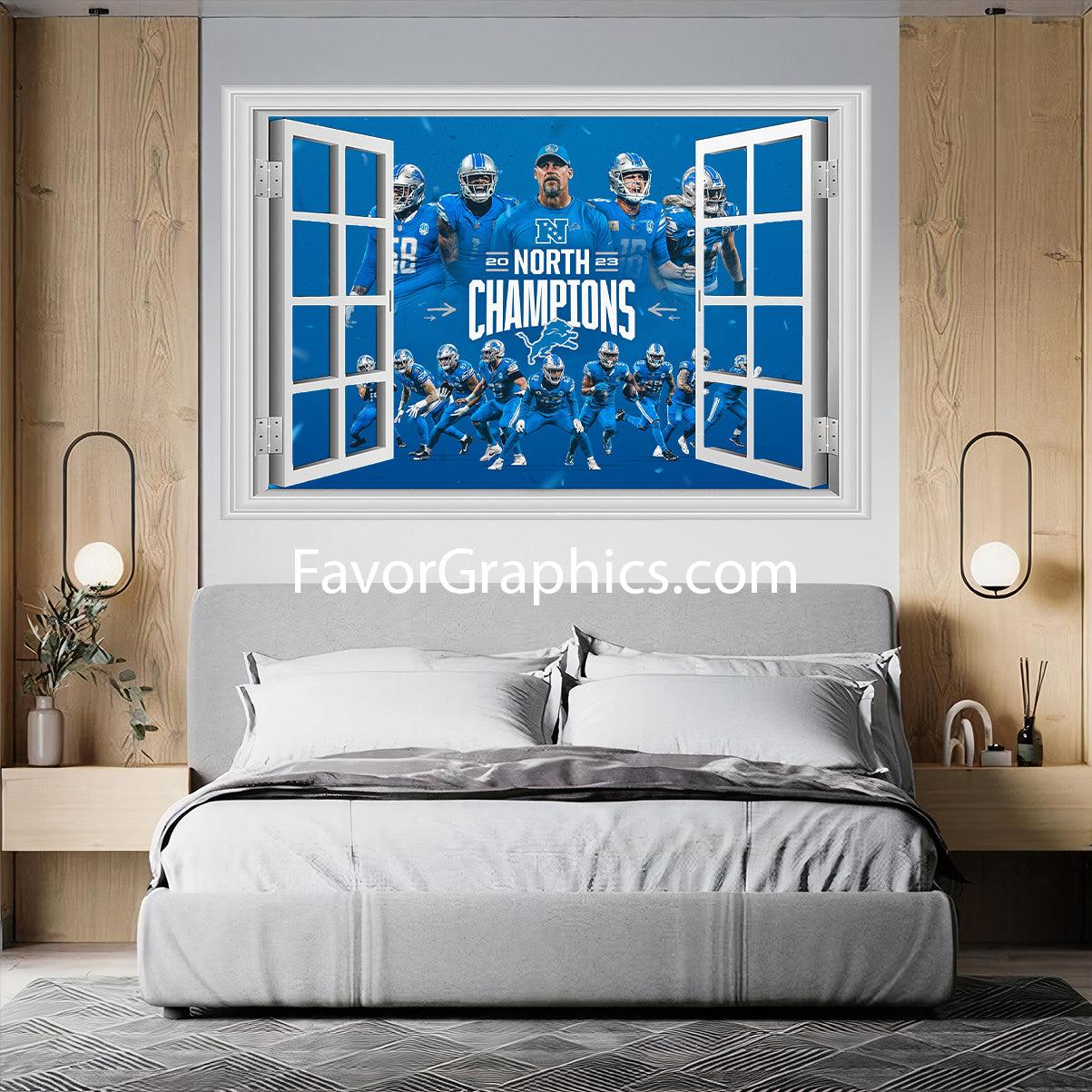 Detroit Lions Vinyl Wall Art Decal Sticker Poster Print Mural