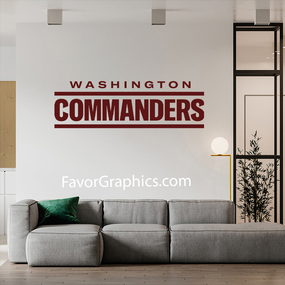 Washington Commanders Home Room Wall Vinyl Decal Sticker Mural Poster