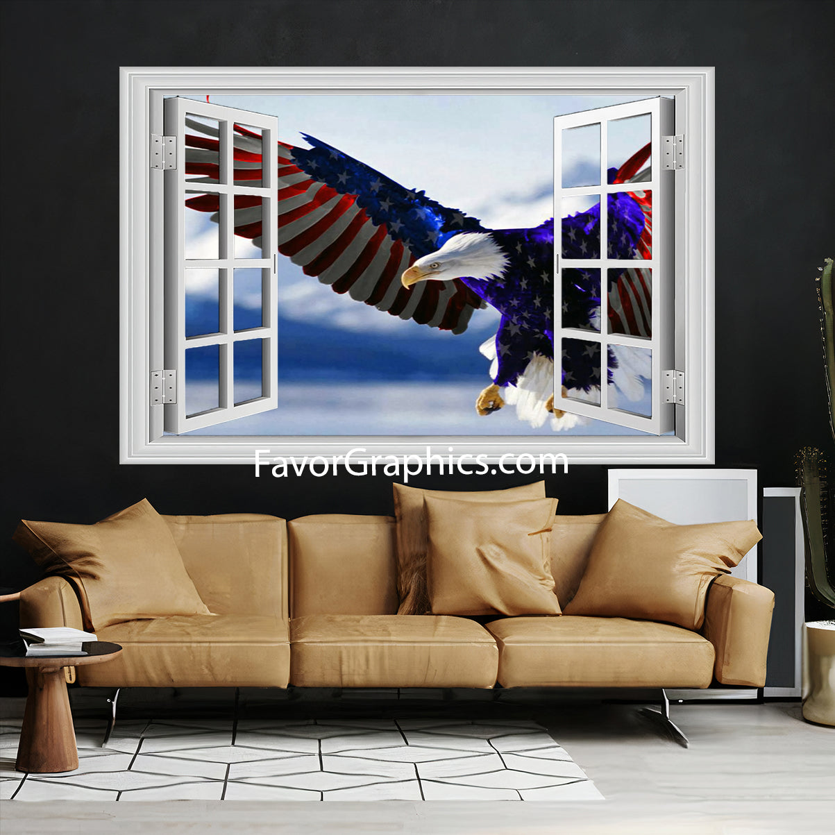 Bald Eagle Vinyl Wall Art Decal Sticker Poster Print Mural