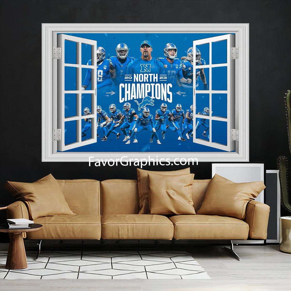 Detroit Lions Vinyl Wall Art Decal Sticker Poster Print Mural