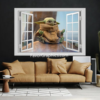 Baby Yoda Vinyl Wall Art Decal Sticker Poster Print Mural