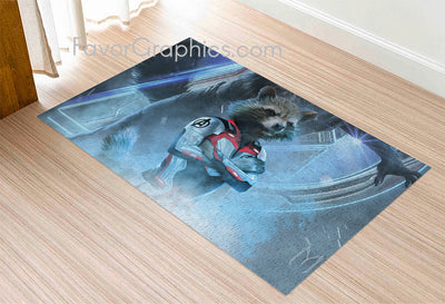 Rocket Raccoon Home Bedroom Decor Rug Carpet Mat