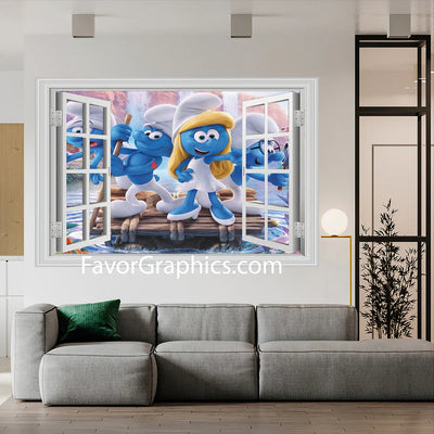 The Smurfs Vinyl Wall Art Decal Sticker Poster Print Mural