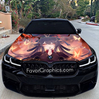 Hu Tao Genshin Impact Itasha Car Vinyl Hood Wrap Decal Sticker