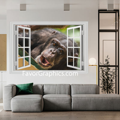 Chimpanzee Vinyl Wall Art Decal Sticker Poster Print Mural