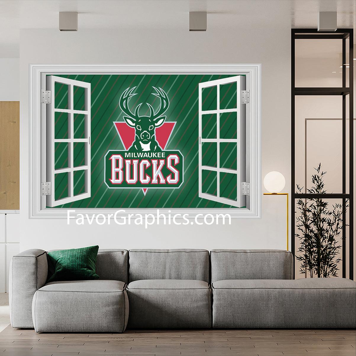 Milwaukee Bucks Vinyl Wall Art Decal Sticker Poster Print Mural