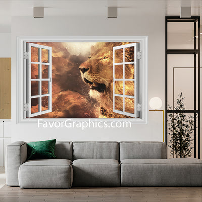 Lion  Vinyl Wall Art Decal Sticker Poster Print Mural