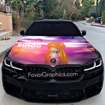 Dimoo Itasha Car Vinyl Hood Wrap Decal Sticker