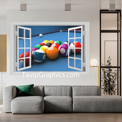 Billiard Vinyl Wall Art Decal Sticker Poster Print Mural