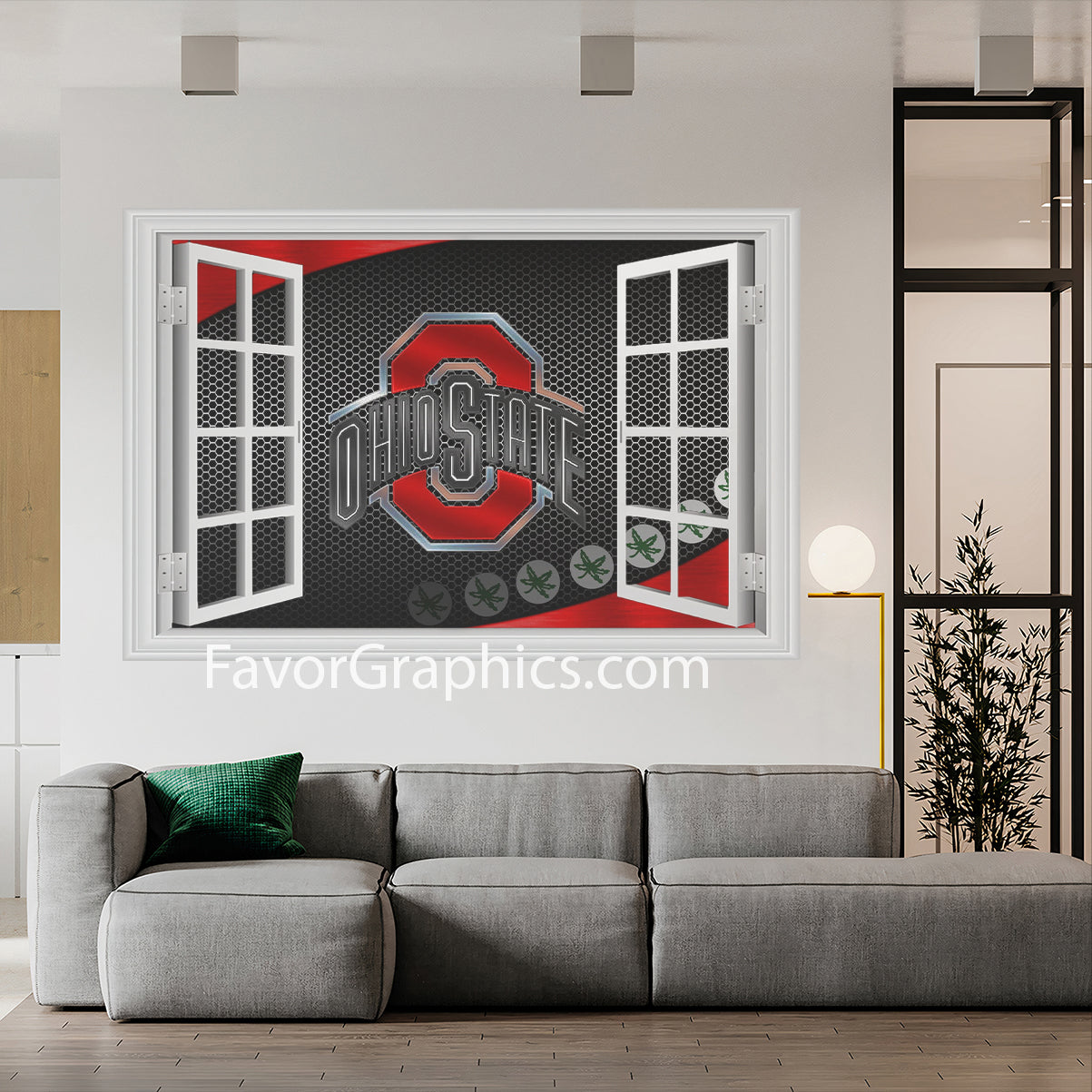 Ohio State Buckeyes Vinyl Wall Art Decal Sticker Poster Print Mural