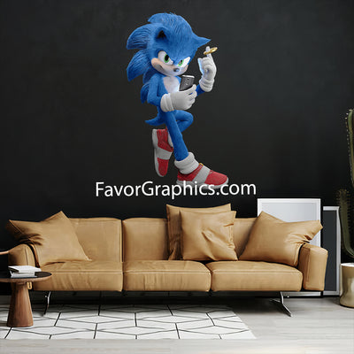 Sonic The Hedgehog Home Room Wall Vinyl Decal Sticker Mural Poster