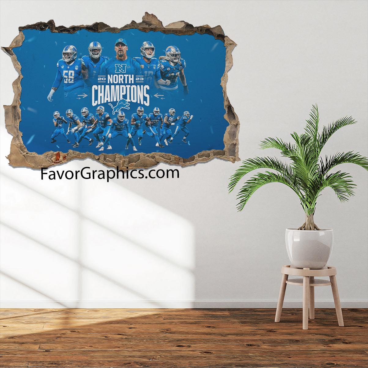 Detroit Lions Vinyl Wall Art Decal Sticker Poster Print Mural