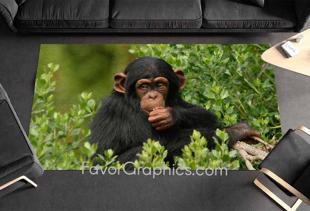 Chimpanzee Home Bedroom Decor Rug Carpet Mat