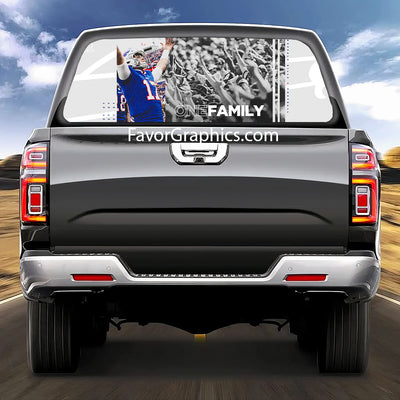 Buffalo Bills Rear Window Perforated Graphic Vinyl Decal Cars Trucks