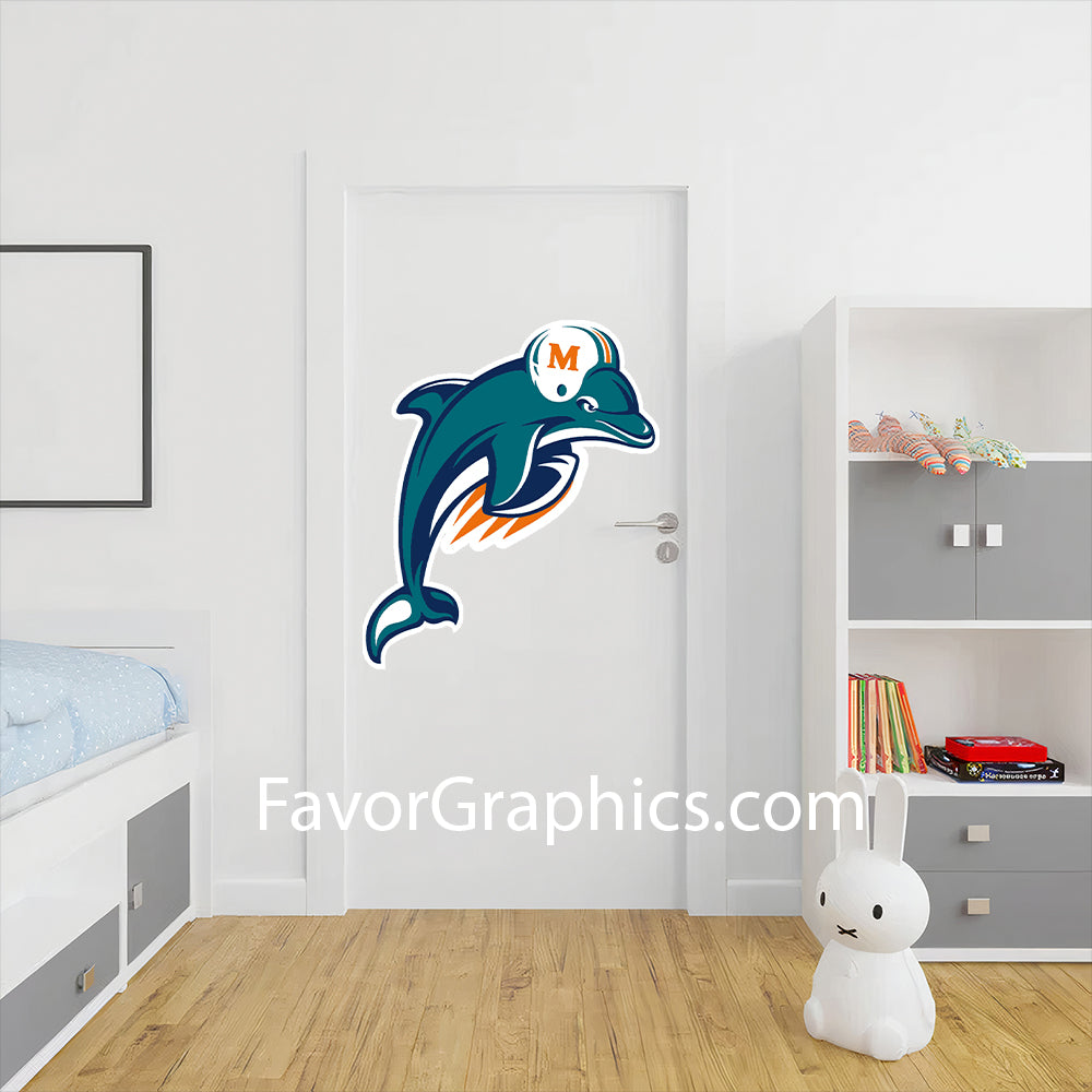 Miami Dolphins Home Room Wall Vinyl Decal Sticker Mural Poster