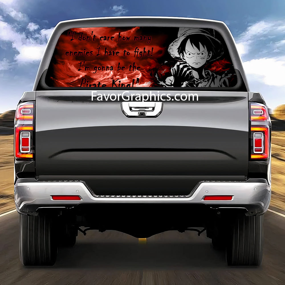 Monkey D. Luffy Rear Window Perforated Graphic Vinyl Decal Car