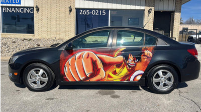 Monkey D. Luffy Car Door Vinyl Wrap Decal Sticker