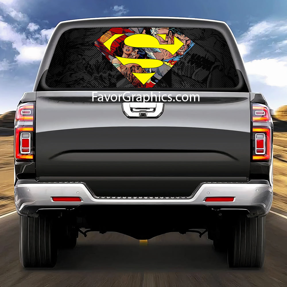 Superman Rear Window Perforated Graphic Vinyl Decal Car