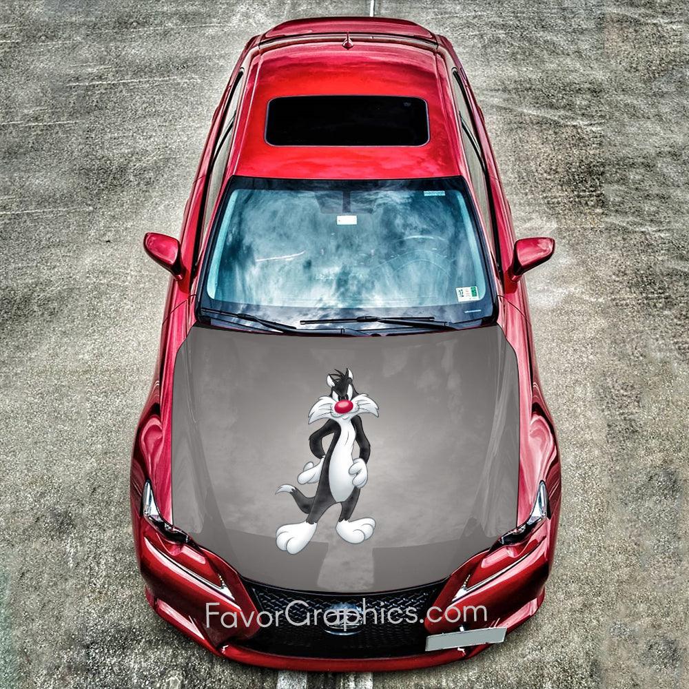 Sylvester the Cat Itasha Car Vinyl Hood Wrap