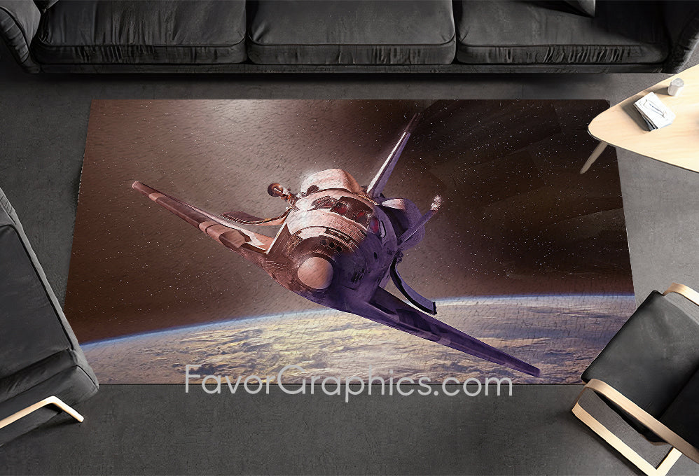 Spaceship Spacecraft Home Bedroom Decor Rug Carpet Mat