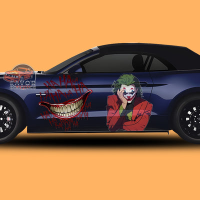 Joker Itasha Car Side Door Decal Vinyl Sticker