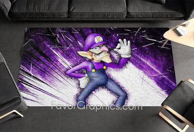 Waluigi Home Bedroom Decor Rug Carpet Mat