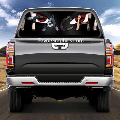 Itachi Uchiha Rear Window Perforated Graphic Vinyl Decal Car Truck UTV