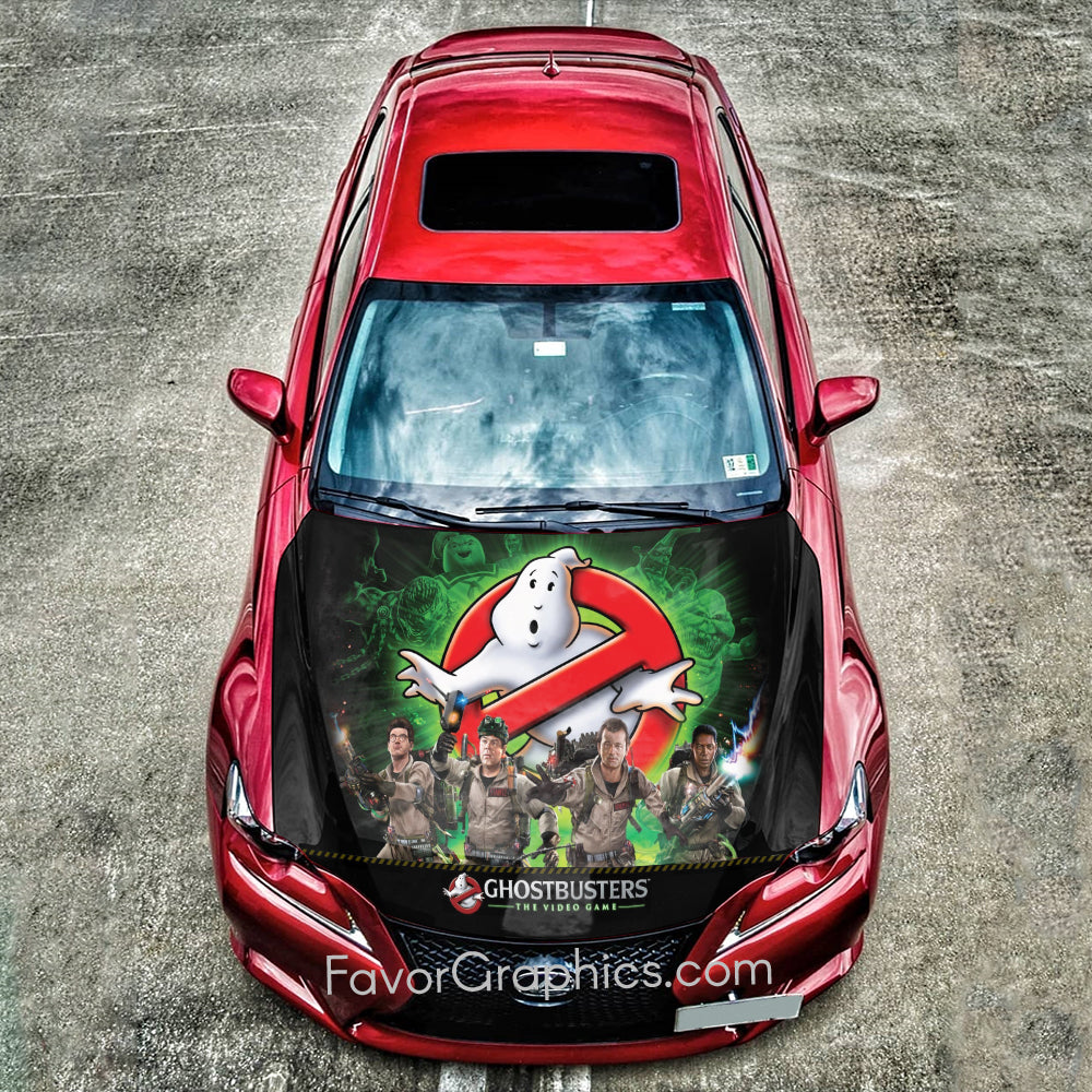 Ghostbusters Itasha Car Vinyl Hood Wrap Decal Sticker