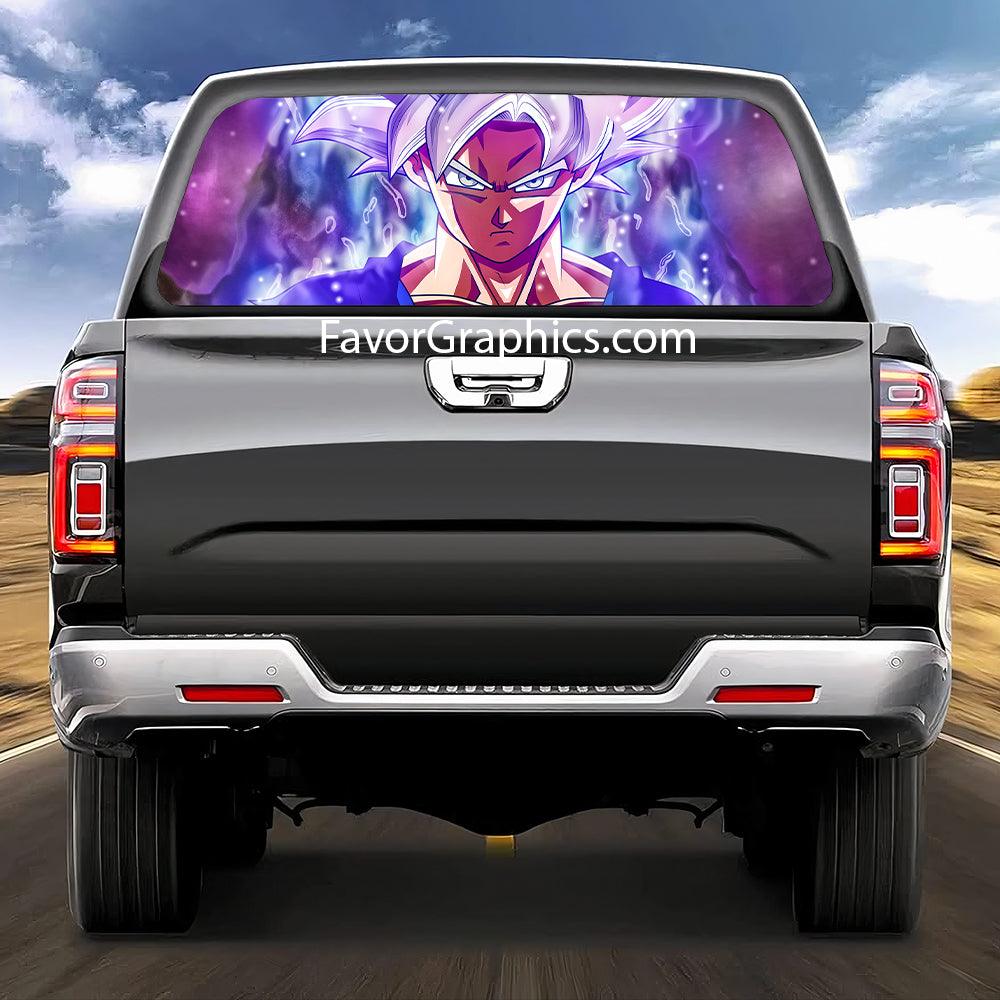 Goku Ultra Instinct Rear Window Perforated Graphic Vinyl Decal Car Truck UTV