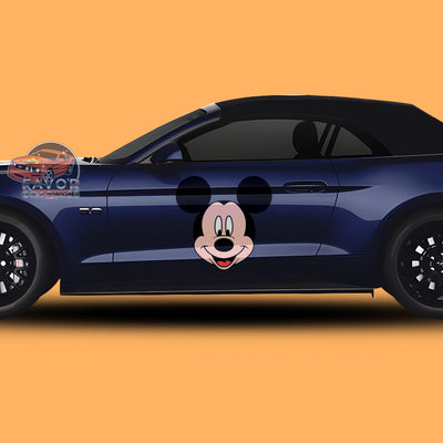 Mickey Mouse Itasha Car Side Door Decal Vinyl Sticker